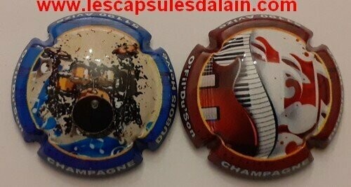 2 BELLES CAPSULES CHAMPAGNE DUBOIS HERVE MUSIQUE 2020 REF N°10 et 10a NEWS