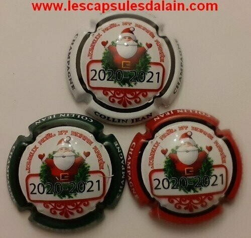 3 BELLES CAPSULES CHAMPAGNE COLLIN JEAN JOYEUX FETES 2020 REF N°17 a 17b NEWS