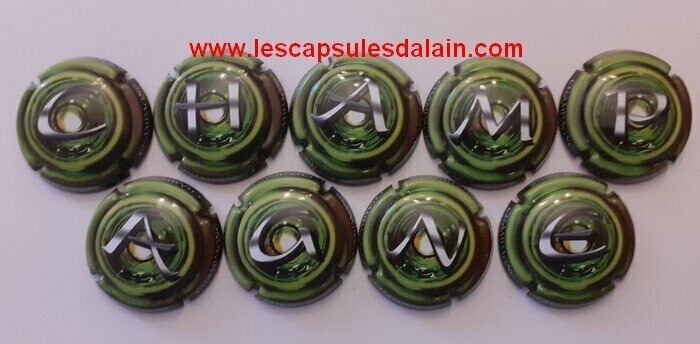 9 BELLES CAPSULES CHAMPAGNE GENERIQUE PUZZLE 2020 REF N°987 a 987h NEWS