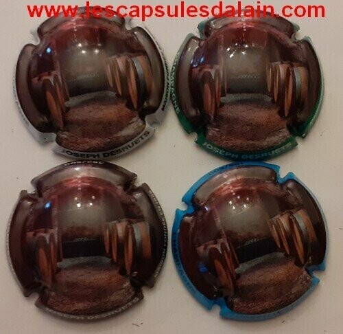 4 BELLES CAPSULES CHAMPAGNE JOSEPH DESRUETS CAVES REF N°26 a 26c NEWS