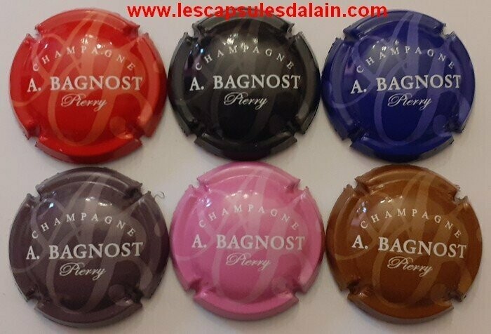 6 BELLES CAPSULES CHAMPAGNE BAGNOST.A REF N° 20l a 20q NEWS