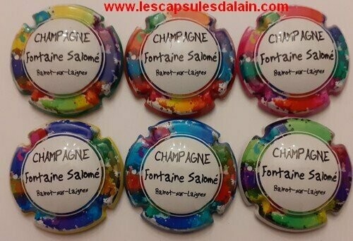 6 BELLES CAPSULES CHAMPAGNE FONTAINE SALOME 2020 REF N° 4 a 4e NEWS