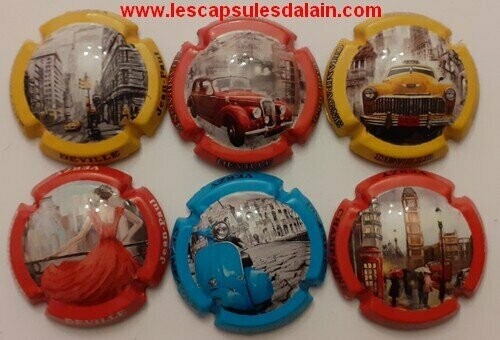 6 BELLES CAPSULES CHAMPAGNE DEVILLE JEAN PAUL 2020 REF N°17 a 17e NEWS