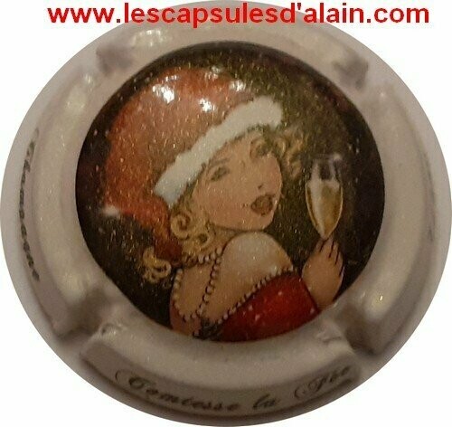 BELLE CAPSULE CHAMPAGNE COMTESSE LA FEE JOYEUSES FETES NUMEROTE SUR 240 REF N°2 NEWS