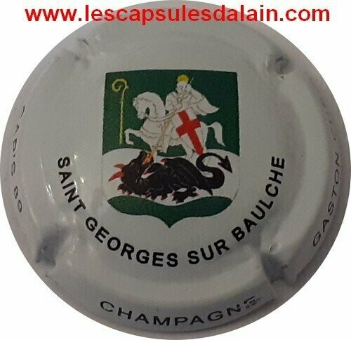 BELLE CAPSULE CHAMPAGNE CHEQ GASTON ST GEORGES BAULCHE CAP'S 89 REF N°6 NEWS
