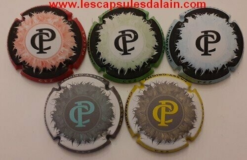 5 BELLES CAPSULES CHAMPAGNE CEZ PASCAL INITIAL MAT REF N° 10a 10d NEWS