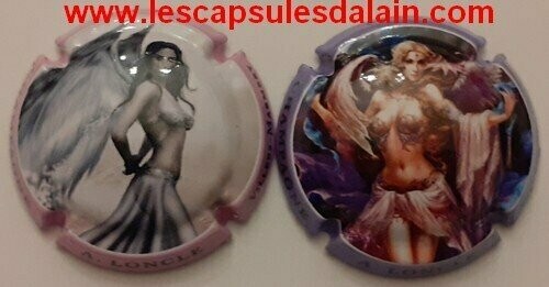 2 BELLES CAPSULES CHAMPAGNE LONCLE.A LES ANGES REF N°33 et 33a  NEWS