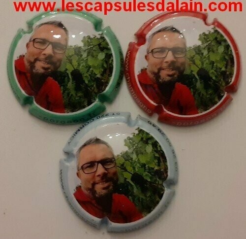 3 BELLES CAPSULES CHAMPAGNE PORGEON ET FILS "PORTRAIT" REF N° 9 a 9b NEWS