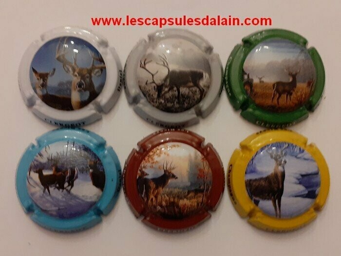 6 BELLES CAPSULES CHAMPAGNE CLERGEOT DANIEL CERF 2021 REF N° 51 a 51e NEWS