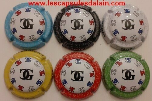 6 BELLES CAPSULES CHAMPAGNE GERARD CHARLES INITIALE REF N°23 a 23e NEWS