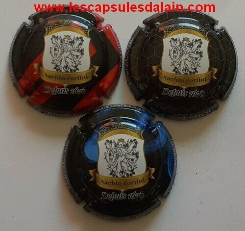 3 BELLES CAPSULES CHAMPAGNE NACHIN FORTINI NUMEROTE 500EX REF N°3c a 3e NEWS