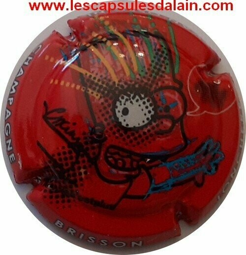 BELLE CAPSULE CHAMPAGNE BRISSON JONCHERE BART SIMPSON REF N°63d NEWS