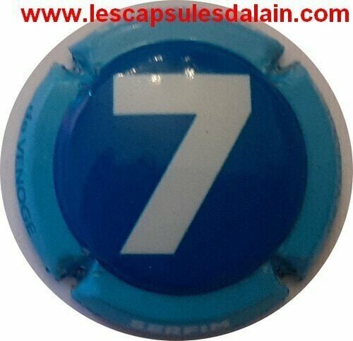 BELLE CAPSULE CHAMPAGNE DE VENOGE 7 FOND BLEU REF N°267h NEWS