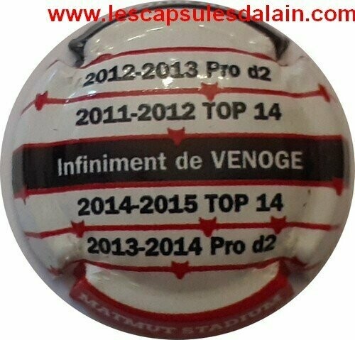 BELLE CAPSULE CHAMPAGNE DE VENOGE MATMUT STADUIM REF N°231h NEWS