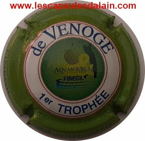 BELLE CAPSULE CHAMPAGNE DE VENOGE 1er TROPHEE AQUASOURCA REF N°40 NEWS