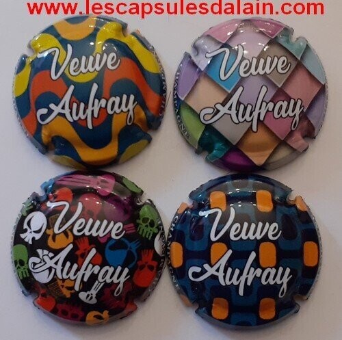 4 BELLES CAPSULES CHAMPAGNE VEUVE AUFRAY 2021 REF N°1 a 1c NEWS