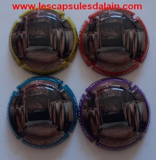 4 BELLES CAPSULES CHAMPAGNE JOSEPH DESRUETS CAVE REF N° 26d a 26g 500EX NEWS