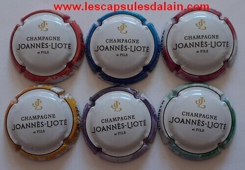 6 BELLES CAPSULES CHAMPAGNE JOANNES LIOTE ET FILS 2016 NUMEROTE SUR 500EX REF N° 15 a 15e NEWS