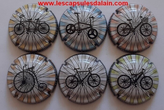 6 BELLES CAPSULES CHAMPAGNE AGRAPART & FILS VELOS 500EX REF N°14 a 14e NEWS
