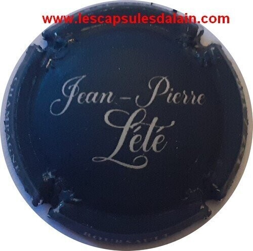 BELLE CAPSULE CHAMPAGNE JEAN PIERRE LETE NOIR ET BLANC MAT REF N°5a 180EX NEWS