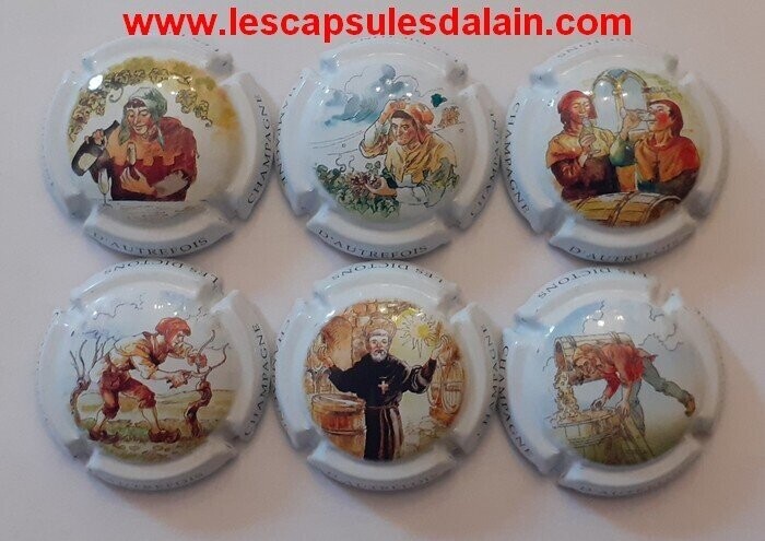 6 BELLES CAPSULES CHAMPAGNE GENERIQUE REF N° 880 a 880e NEWS