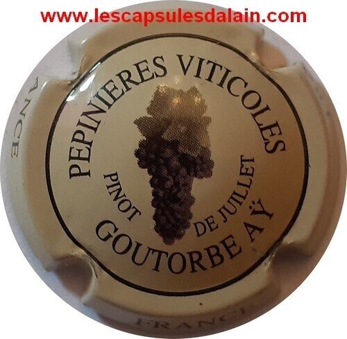 BELLE CAPSULE CHAMPAGNE GOUTORBE PINOT DE JUILLET REF N°7 NEWS
