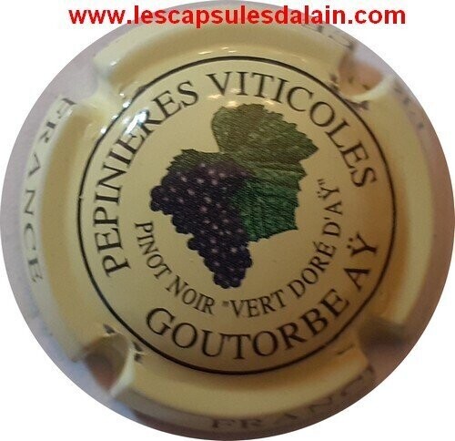 BELLE CAPSULE CHAMPAGNE GOUTORBE PINOT NOIR VERT DORE D'AY REF N°14 NEWS