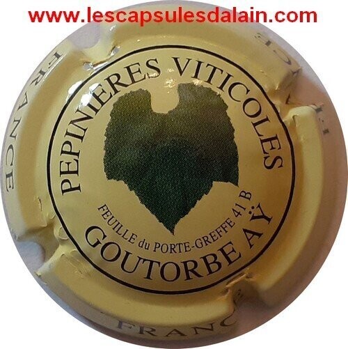BELLE CAPSULE CHAMPAGNE GOUTORBE FEUILLE PORTE GREFFE 41B REF N°18 NEWS