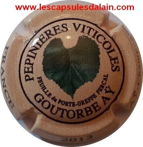 BELLE CAPSULE CHAMPAGNE GOUTORBE FEUILLE PORTE GREFFE FESCAL REF N°22 NEWS