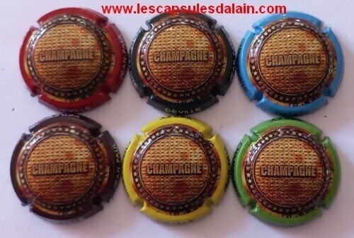 6 BELLES CAPSULES CHAMPAGNE DEVILLE JEAN PAUL 2021 REF N° 20 a 20e NEWS