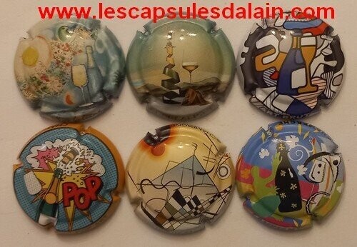 6 BELLES CAPSULES CHAMPAGNE GENERIQUE POP ART 2021 NEWS