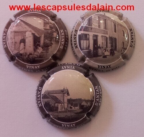 3 BELLES CAPSULES CHAMPAGNE PINEL ET FILS NUMEROTE 500EX 2021 REF N°11c a 11e NEWS