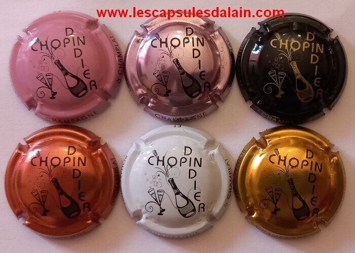 6 BELLES CAPSULES CHAMPAGNE CHOPIN DIDIER PUZZLE REF N° 10 a 10e NEWS