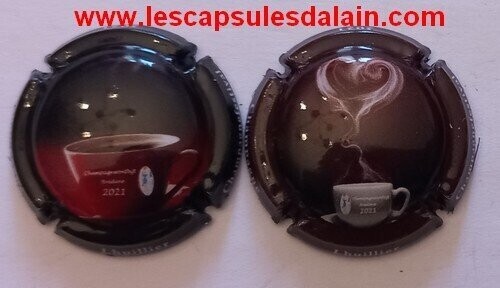 2 BELLES CAPSULES CHAMPAGNE LHUILLIER BREDENE 2021 REF N°81  et 81a NEWS