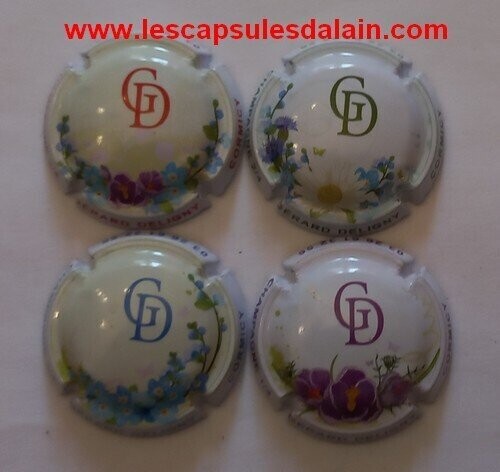 4 BELLES CAPSULES CHAMPAGNE DELIGNY GERARD REF N°9 a 9c NEWS