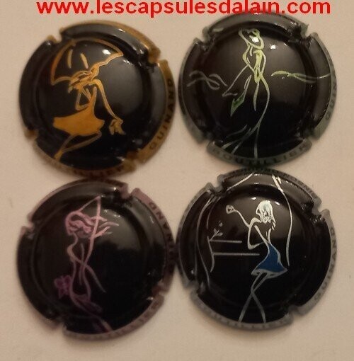 4 BELLES CAPSULES CHAMPAGNE BOUTILLIER GUINAND LES FEMMES  REF N°8 a 8c NEWS