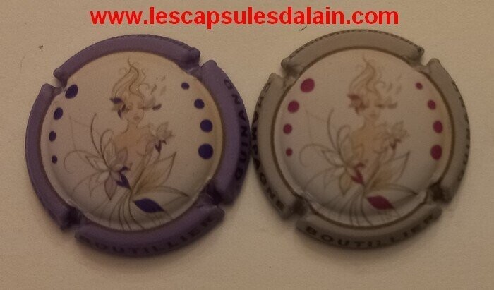 2 BELLES CAPSULES CHAMPAGNE BOUTILLIER GUINAND FEMMES MAT REF N°7 et 7a NEWS