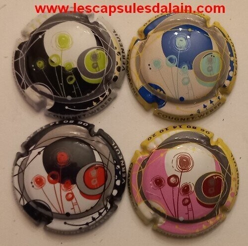 4 BELLES CAPSULES CHAMPAGNE COUGNET WEBER NEWS