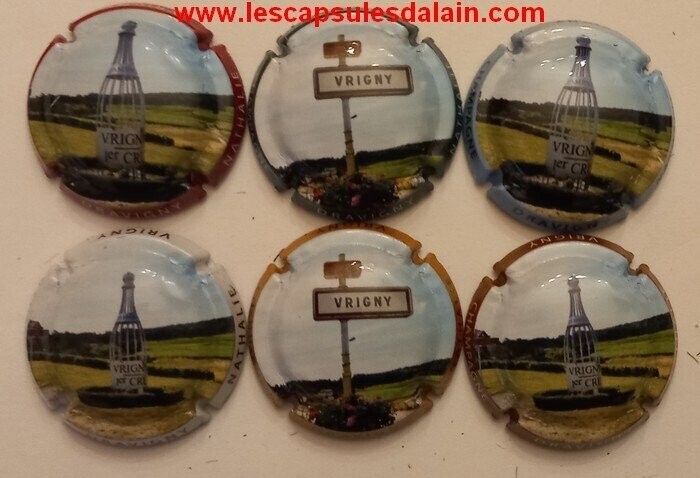 6 BELLES CAPSULES CHAMPAGNE BRIGITTE DRAVIGNY VRIGNY REF N°6 a 6c et 7 a 7a NEWS