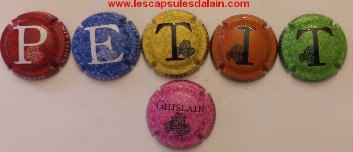 6 BELLES CAPSULES CHAMPAGNE PETIT GHISLAIN PUZZLE 2021 REF N°6 a 6e NEWS