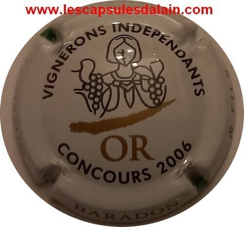 BELLE CAPSULE CHAMPAGNE JANISSON BARADON & FILS MEDAILLE OR 2006 REF N°21 NEWS