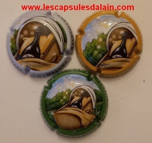 3 BELLES CAPSULES CHAMPAGNE HAUTVILLERS 2022 REF N° 51 a 51b NEWS