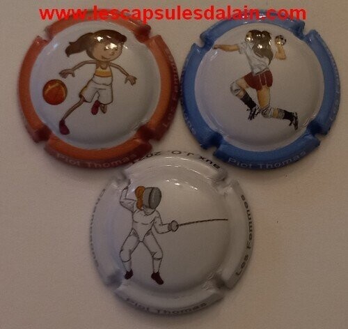 3 BELLES CAPSULES CHAMPAGNE PIOT THOMAS SPORT FEMININ 2022 REF N°2c A 2e NEWS