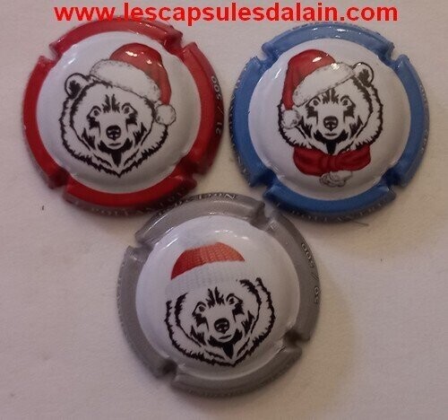 3 BELLES CAPSULES CHAMPAGNE POLLANTRU.T NOEL 2021 500EX REF N° 2 a 2b NEWS