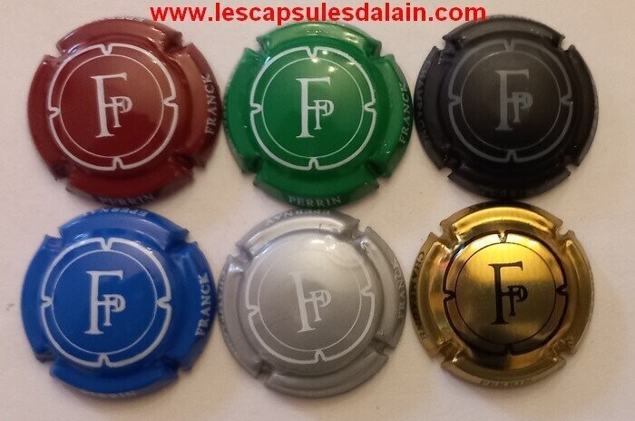 6 BELLES CAPSULES CHAMPAGNE FRANCK PERRIN INITIALE 2021 REF N°1 a 1e NEWS