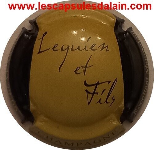BELLE CAPSULE CHAMPAGNE LEQUIEN ET FILS CREME ET NOIR REF N°4e NEWS