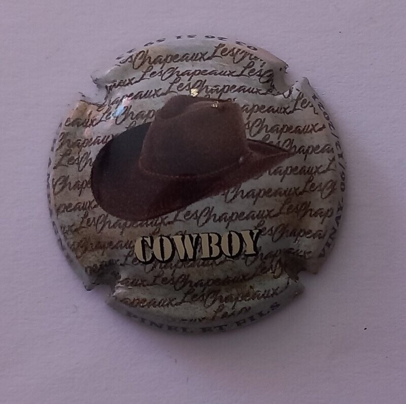 BELLE CAPSULE CHAMPAGNE PINEL ET FILS CHAPEAU COWBOY 06/12/2021 A.C.P.G NEWS