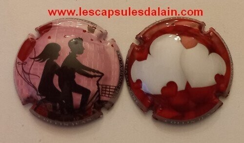 2 BELLES CAPSULES CHAMPAGNE COLLIN JEAN ST VALENTIN 2022 REF N°25 et 25a NEWS