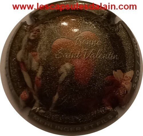 BELLE CAPSULE CHAMPAGNE MEHLINGER ET FILS BONNE ST VALENTIN 2022 /600EX PAILLETE NEWS