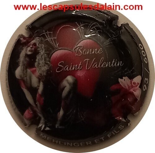 BELLE CAPSULE CHAMPAGNE MEHLINGER ET FILS BONNE ST VALENTIN 2022 /600EX NEWS
